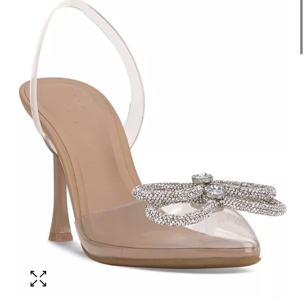 Sparkling bows top stiletto heels